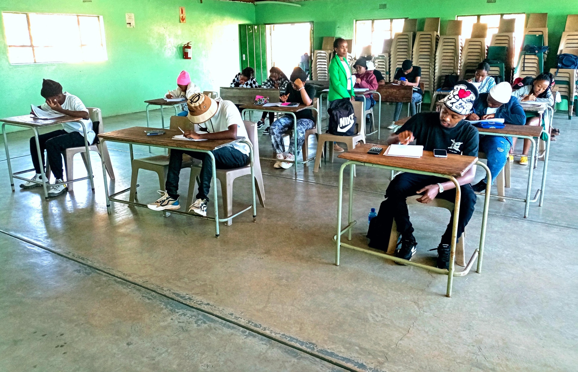 Students studying together